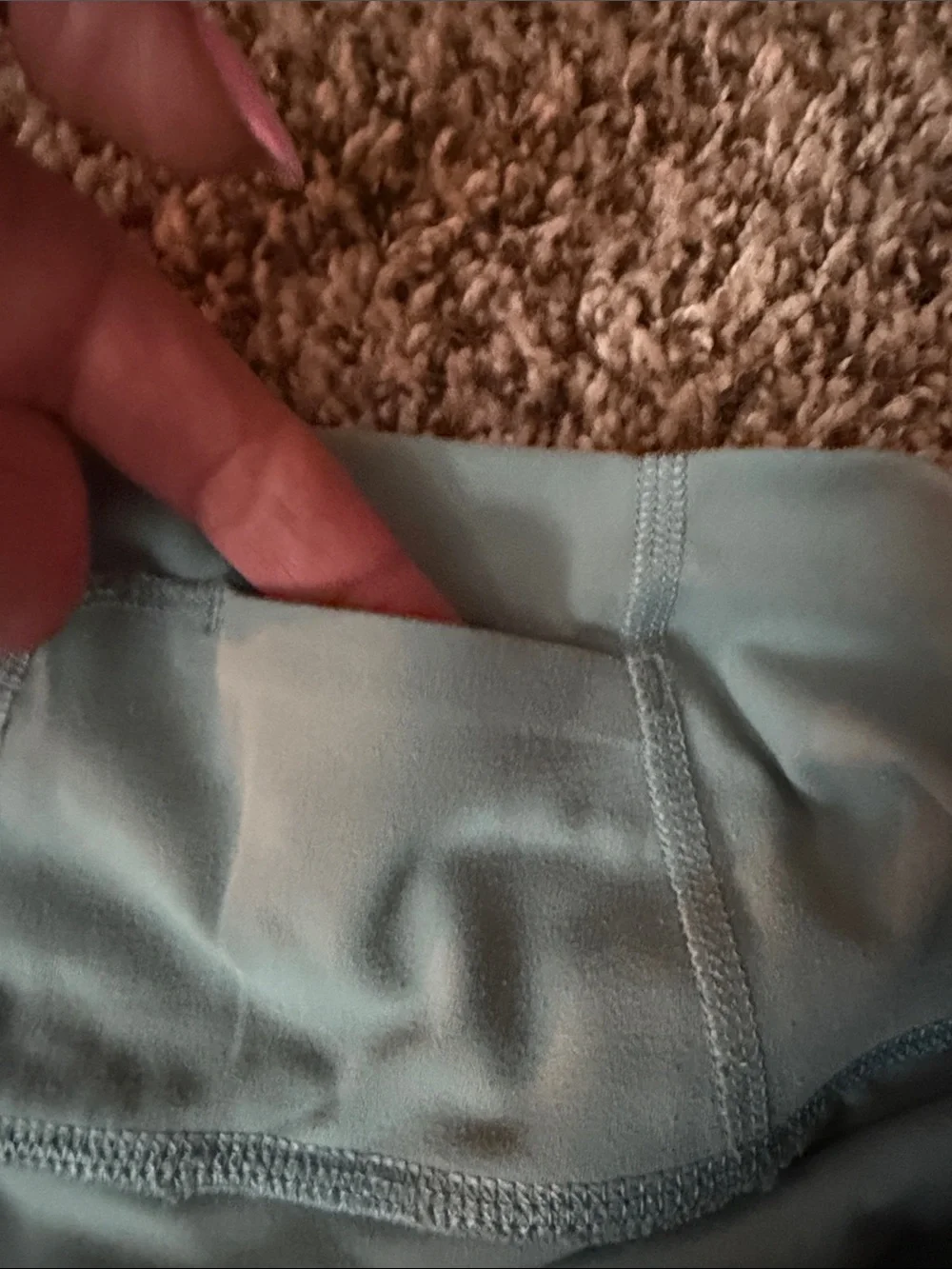 FP Movement by Free People Aqua Teal High-Waist Workout Shorts - Picture 3 of 5